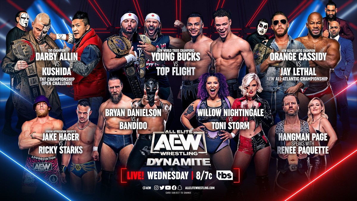 Se Revela La Cartelera Completa De AEW Dynamite 18 De Enero De 2023