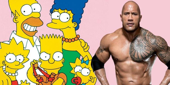 The Simpsons y The Rock