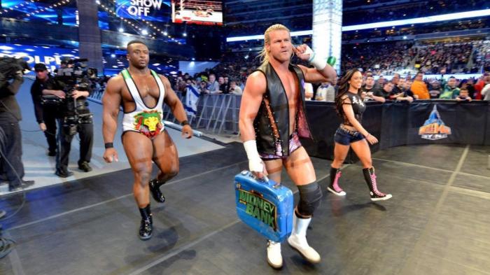 Big E, Dolph Ziggler y AJ Lee