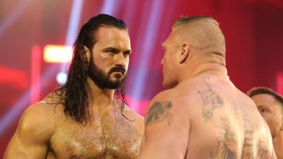 Drew McIntyre y Brock Lesnar