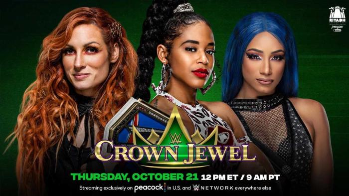 WWE Crown Jewel Sasha Bianca Becky Lynch