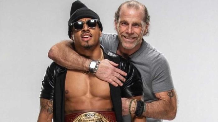 Carmelo Hayes y Shawn Michaels