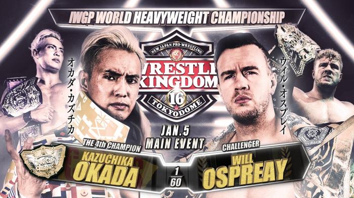 NJPW WRESTLE KINGDOM 16 Día 2: Cartelera Horarios 