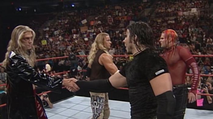 Hardy Boyz, Edge y Christian 