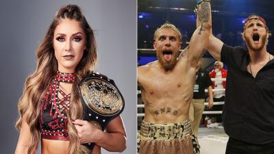 Britt Baker, Jake Paul y Logan Paul