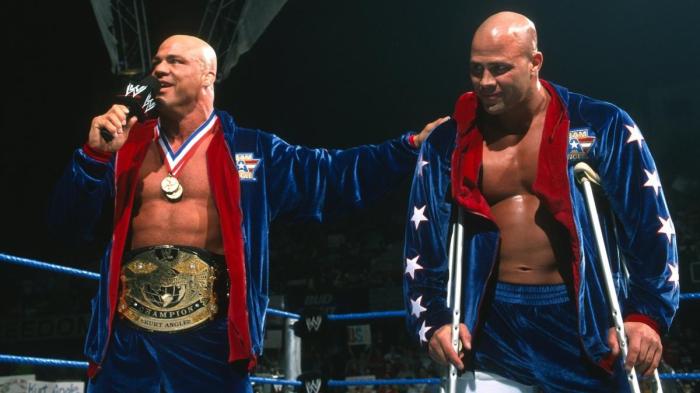 Kurt Angle y Eric Angle