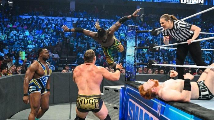 Big E, Kofi Kingston, Ridge Holland, Sheamus