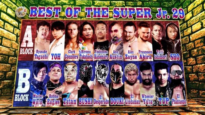 Participantes NJPW BEST OF THE SUPER Jr. 29