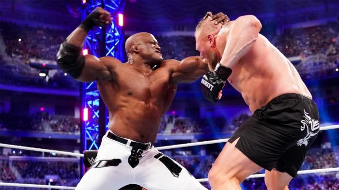 Brock Lesnar y Bobby Lashley