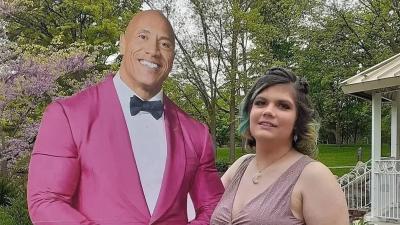 The Rock y una fan