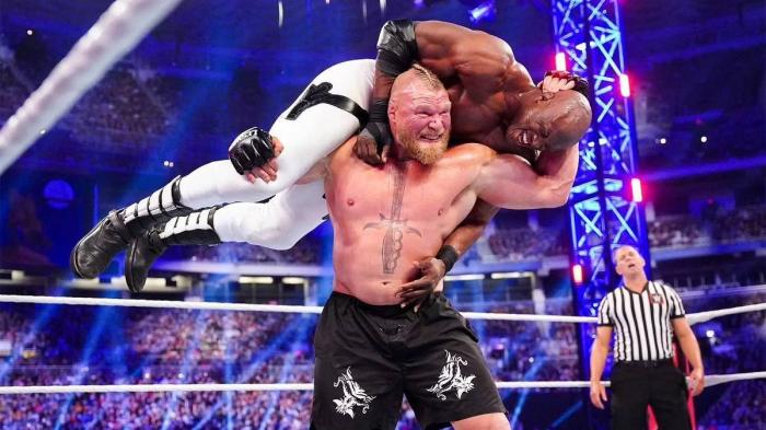 Brock Lesnar y Bobby Lashley