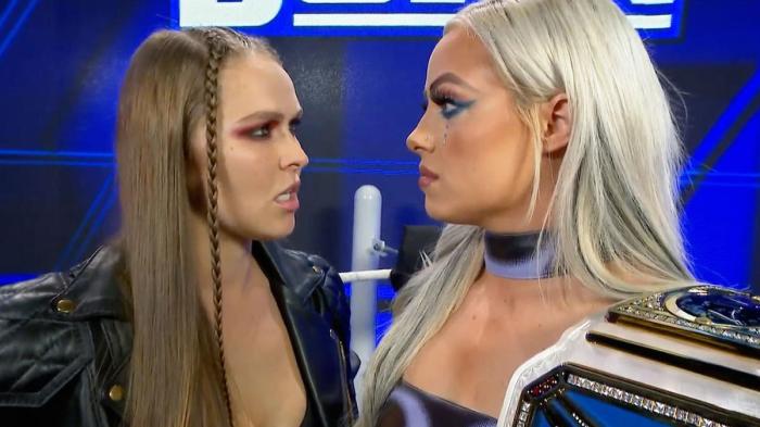 Ronda Rousey y Liv Morgan (WWE)