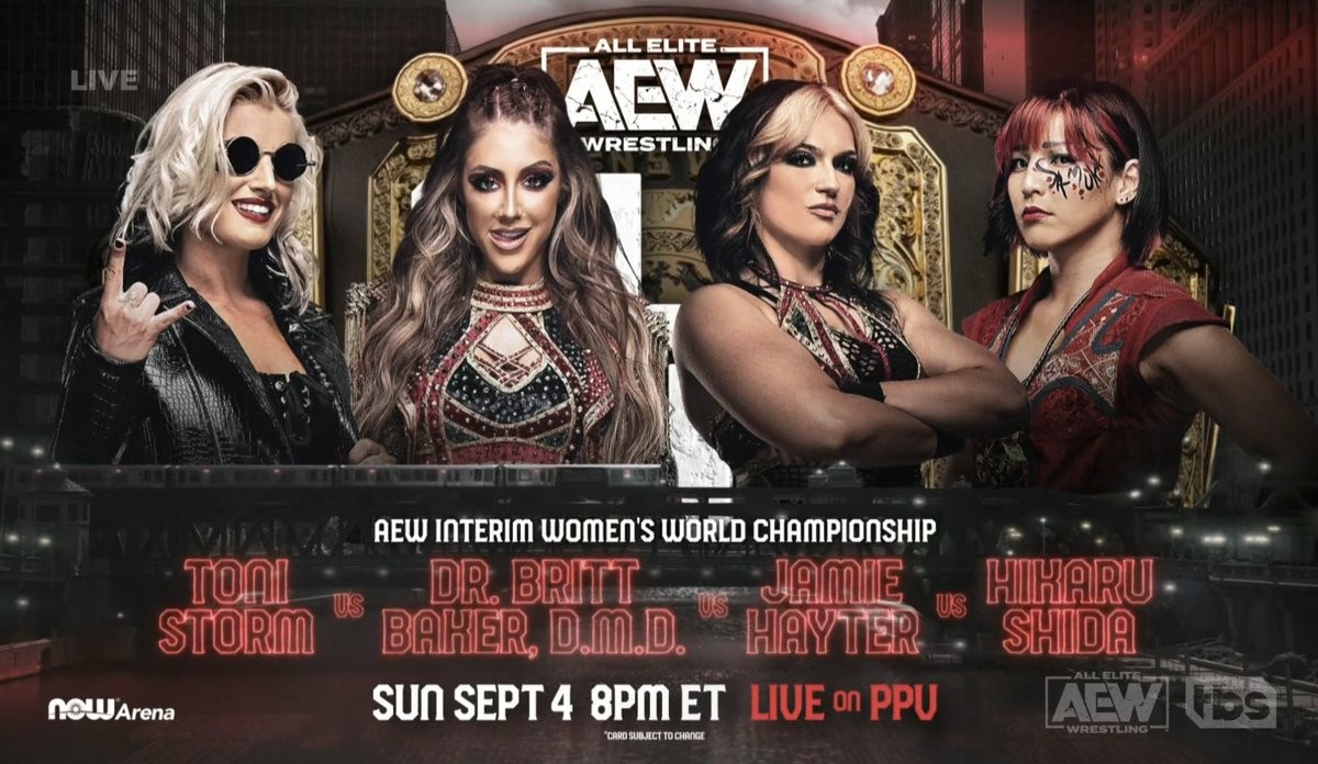 All Elite Wrestling Anuncia El Combate Por El Campeonato De Mujeres