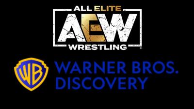 Logos AEW y Warner Bros. Discovery