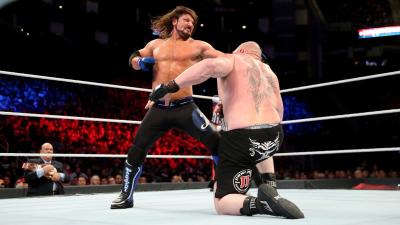 AJ Styles y Brock Lesnar