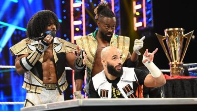 Ricochet y The New Day (WWE SmackDown)