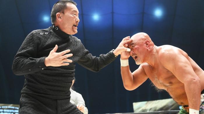 Keiji Mutoh y Masahiro Chono