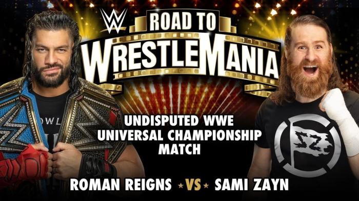 Sami Zayn vs Roman Reigns