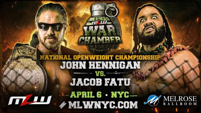 John Hennigan vs. Jacob Fatu MLW War Chamber 2023