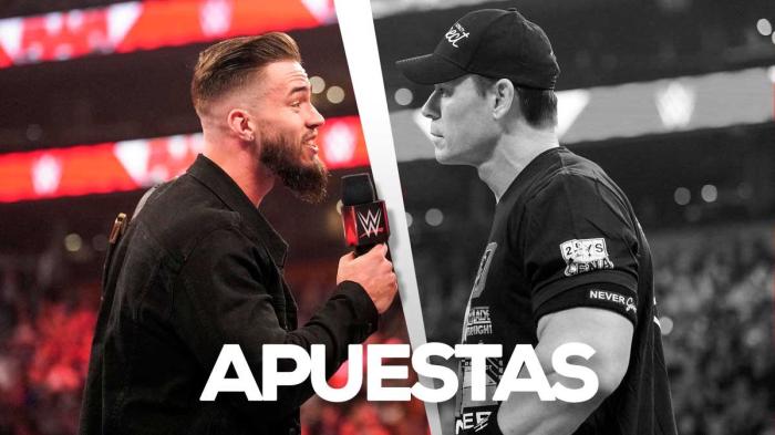 Austin Theory y John Cena