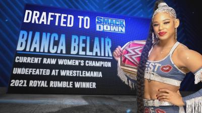 Bianca Belair es traspasada a SmackDown en el WWE Draft