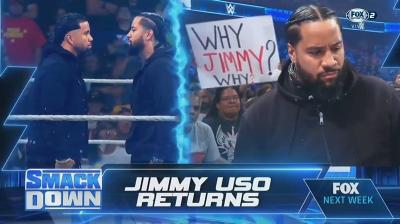 Jimmy Uso regresará a WWE SmackDown la próxima semana