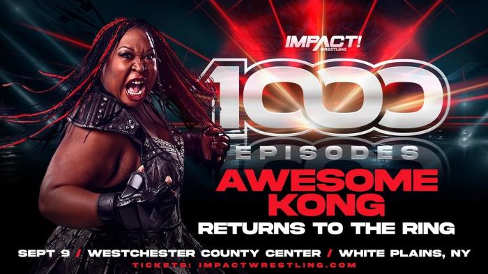 Awesome Kong volverá a competir en IMPACT Wrestling 1000