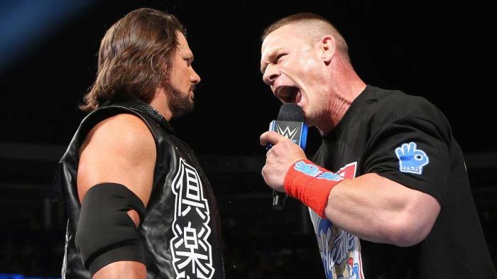 AJ Styles y John Cena