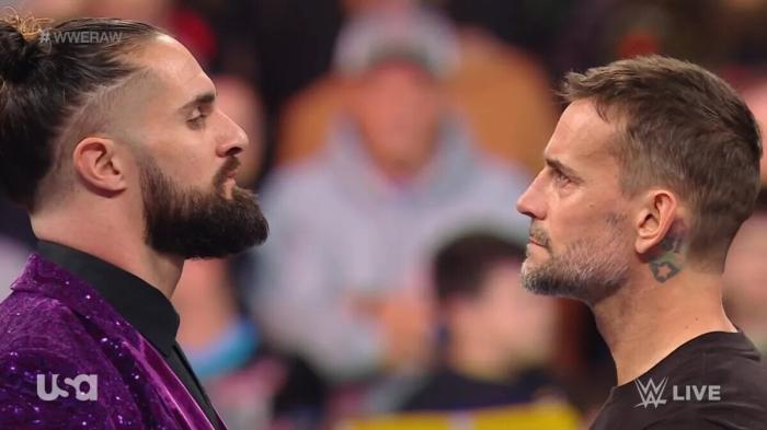 CM Punk y Seth Rollins 