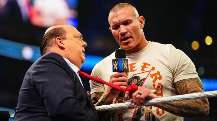 Paul Heyman y Randy Orton