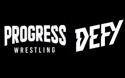 PROGRESS Wrestling y DEFY logos