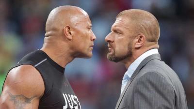 The Rock y Triple H