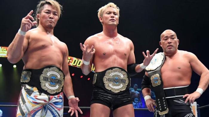 Hiroshi Tanahashi, Kazuchika Okada y Tomohiro Ishii