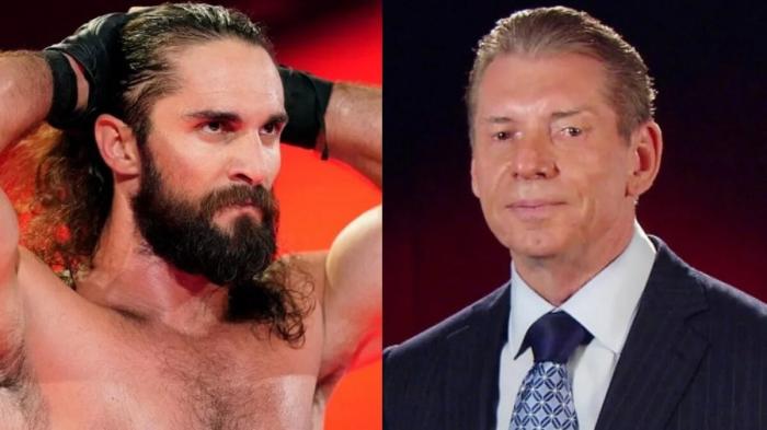 Seth Rollins y Vince McMahon 