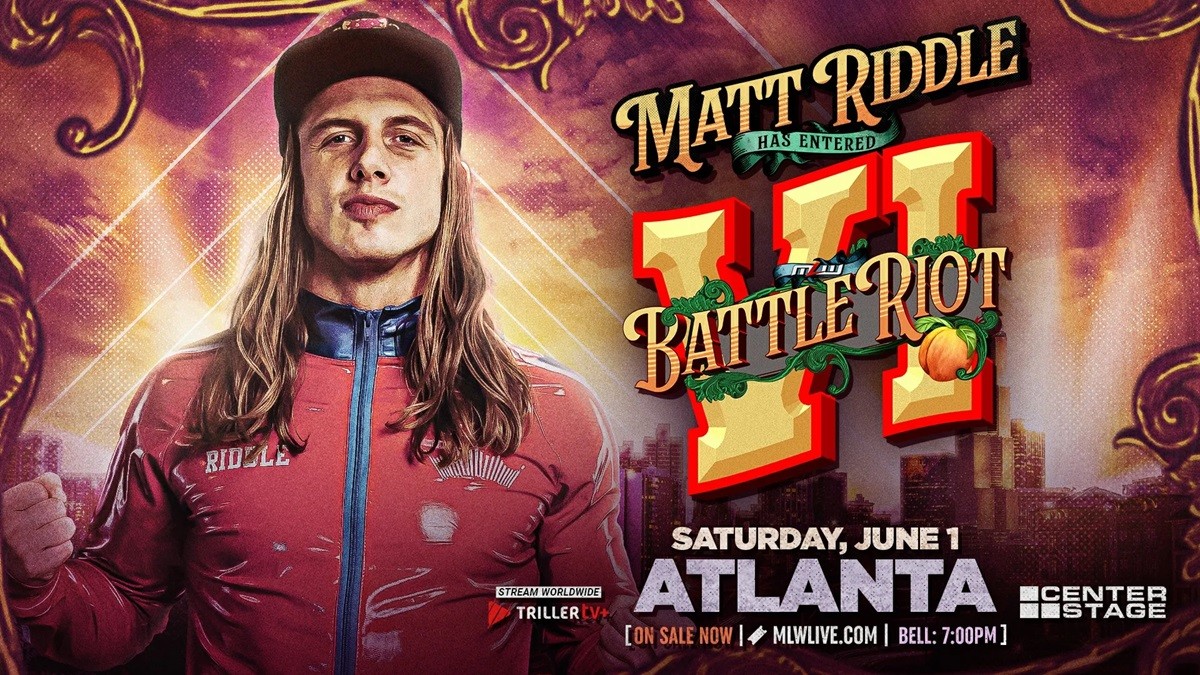 Matt Riddle, primer luchador anunciado para MLW Battle Riot VI