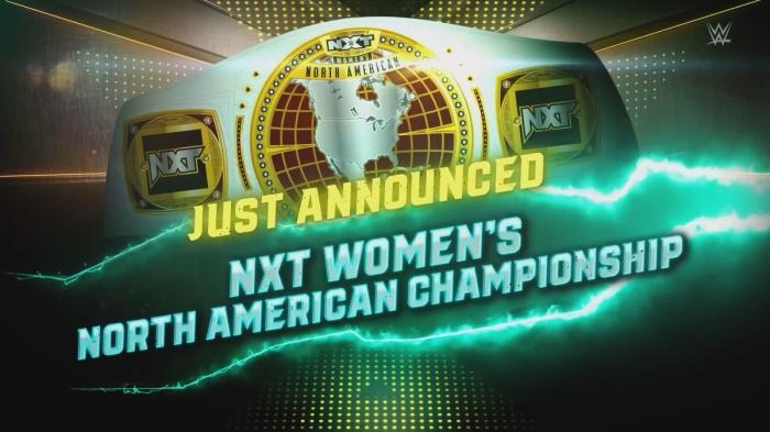 WWE anuncia la creación del Campeonato Norteamericano de Mujeres de NXT