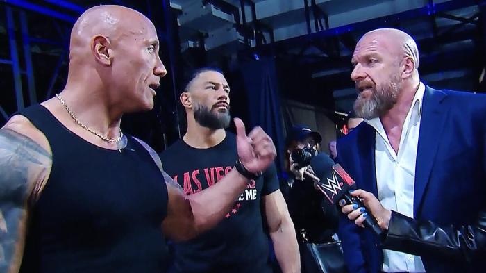 Triple H y The Rock 