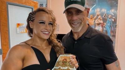 Jordynne Grace y Shawn Michaels