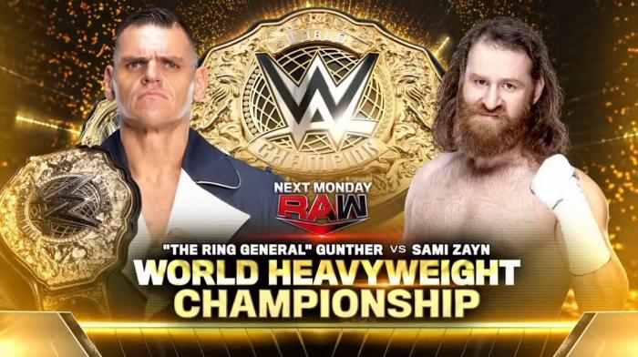 Gunther contra Sami Zayn