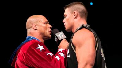 Kurt Angle y John Cena