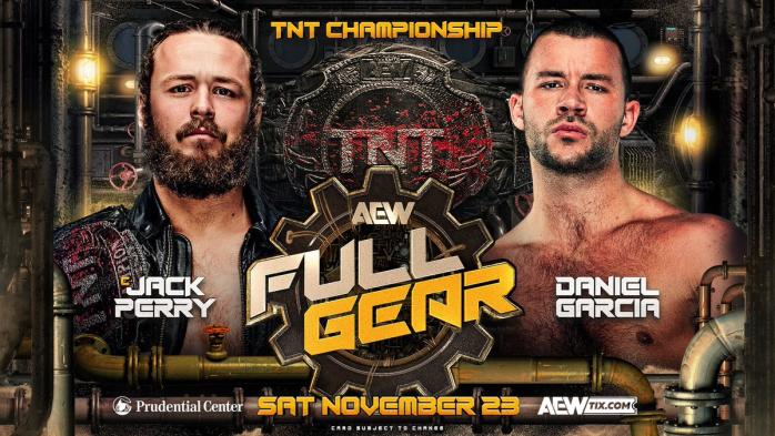 Jack Perry defenderá el Campeonato TNT ante Daniel Garcia en AEW Full Gear 2024