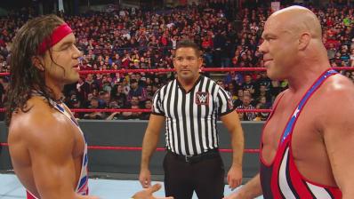 Kurt Angle y Chad Gable