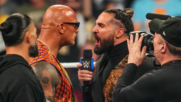 Seth Rollins y The Rock