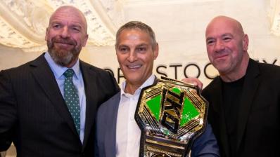 Triple H, Ari Emanuel y Dana White