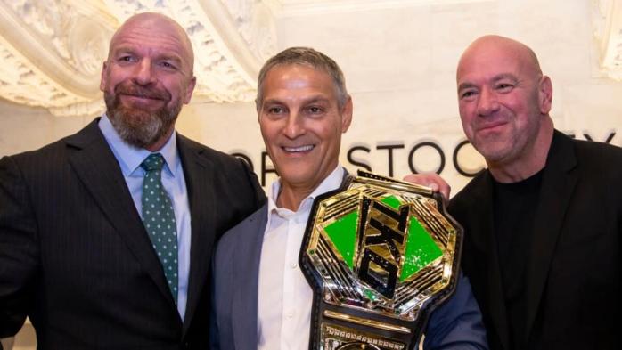 Triple H, Ari Emanuel y Dana White