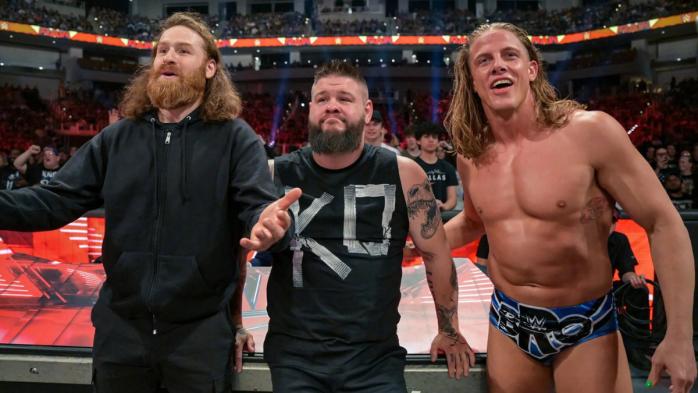 Matt Riddle, Sami Zayn y Kevin Owens