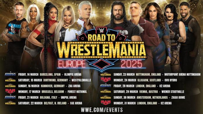 Resultados WWE Road to WrestleMania en Nottingham 23 de marzo de 2025