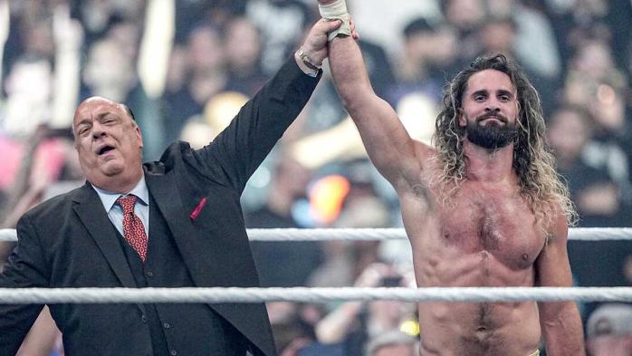 Paul Heyman y Seth Rollins