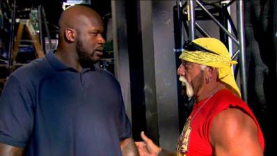 Shaquille O'Neal y Hulk Hogan