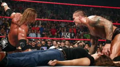 Triple H, Randy Orton & Stephanie McMahon